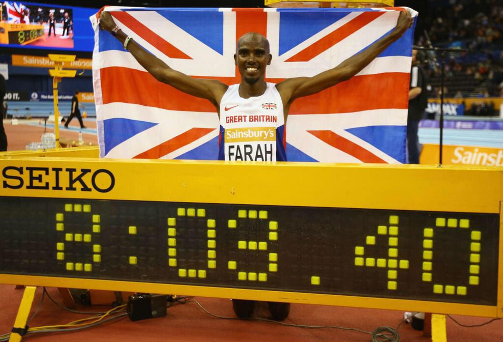 Mo Farah Breaks Indoor Two mile World Record