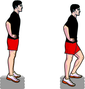 single-leg quarter squat exercise