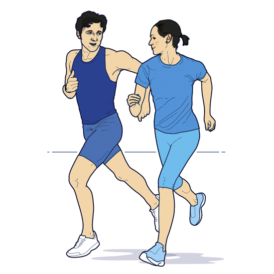 running with your partner