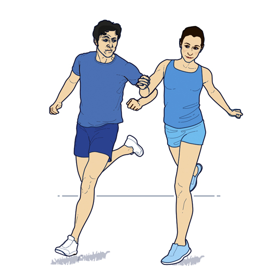 running with your partner