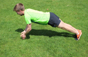 clasp press-up