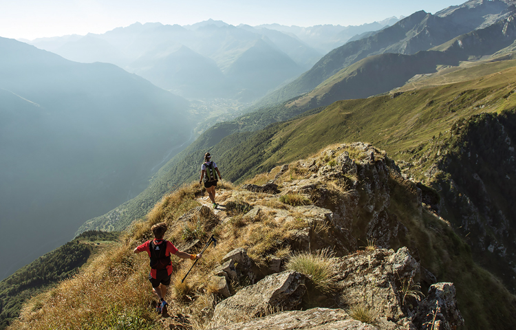 running in the Pyrenees