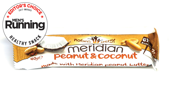 Editor's Choice Healthy Snack Peanut and Coconut bar Meridian
