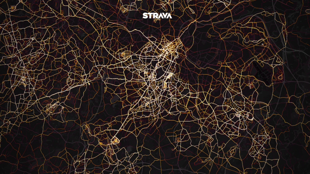 Strava Unveils Global Heatmap Men's Running UK